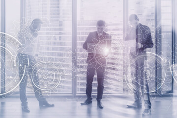 Wall Mural - Gears concepts of teamwork efficiency interlocking parts