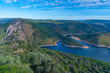 Tagus river passing Monfrague national park in Spain.