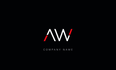 AW, WA, AW, Letters logo monogram