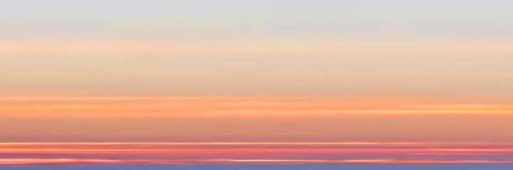 Wall Mural - Panoramic sunset sky, natural background, vector illustration, gradient mesh.