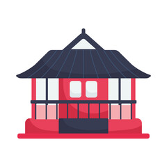 Sticker - japanese house icon