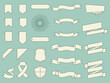 © 지은 이 - Vector illustration set of vintage ribbons.