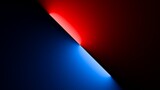 Fototapeta  - 3d render, abstract background with red blue neon light