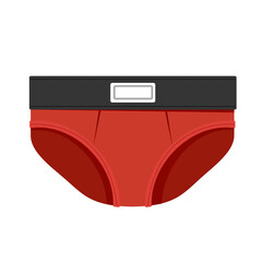 Male underwear in trendy flat design isolated vector on white background, objects  graphic design.