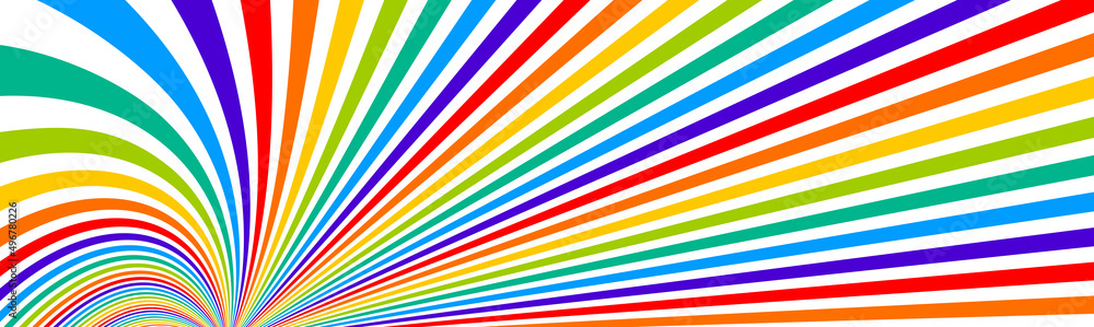 Psychedelic rainbow colored optical illusion lines vector insane art ...