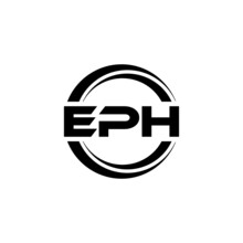 EPH Letter Logo Design With White Background In Illustrator, Vector Logo Modern Alphabet Font Overlap Style. Calligraphy Designs For Logo, Poster, Invitation, Etc.
