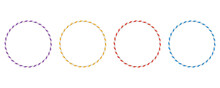 Colored Set With Gymnastic Bangles Hoops. Sport Circle Striped Hula Hoops For Gymnastics. Fitness Equipment.
