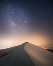 Blissful Milky Way In The Sky Above The Desert