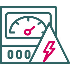 Poster - Electric Meter Icon