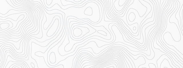 Naklejka na meble The stylized height of the topographic contour in lines,  Topographic Map Seamless Pattern. Vector Background, white topographic line contour map background, geographic grid map.