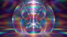3d Illustration Of The Opening Of The Astral Portal In Meditation