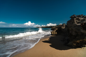 Sticker - Scenic view of a coastline at Playa Sosua, Dominican Republic