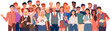 © robu_s - Business company people working together. Businessteam, multicultural collective workers group and businesspeople community concept. Teamwork, brainstorming, employees work, spend time in office