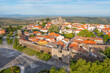 Aerial view of Portuguese town Trancoso