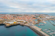 Aerial view of the Portuguese town Peniche