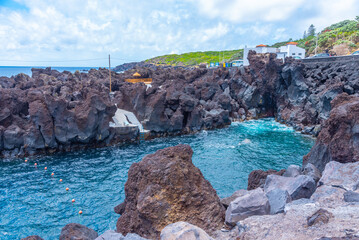 Sticker - Varadouro natural swimming pools at Faial island, Azores, Portugal