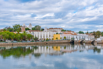 Wall Mural - Panorama of Tavira town in Portugal