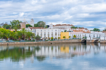 Wall Mural - Panorama of Tavira town in Portugal