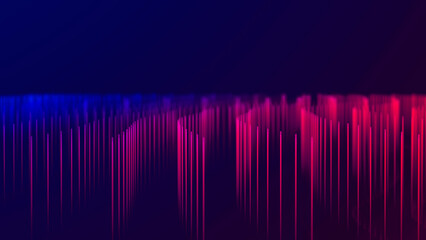 Fototapete - Big Data visualization. Data technology illustration. Science background. 3D