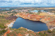 Water pit in Minas de Sao Domingos in Portugal