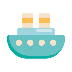 Poster - cute ship icon