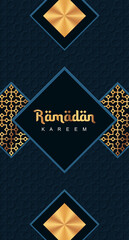 Wall Mural - Ramadan kareem islamic greeting card background. Ramadan greeting card. Vector illustration