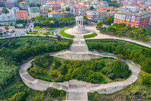 Aerial View Of War Memorial In The Italian Town Ancona