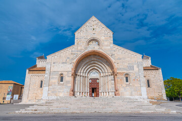 Wall Mural - Cathedral of San Ciriaco in Italian town Ancona