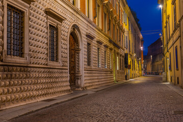 Wall Mural - Post office in Italian town Piacenza