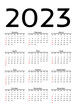 © dniprodd - Calendar for 2023 isolated on a white background