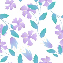  Seamless Pattern With Floral Motifs able to print for cloths, tablecloths, blanket, shirts, dresses, posters, papers.