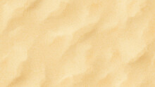 Realistic Texture Of Beach Sand. Vector Illustration With Top View On Realistic Ocean, River Or Sea Sand.