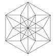© aumzstudio - Sacred Geometry Vector Equilibrium Line Art