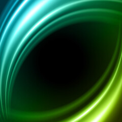 Wall Mural - curved wave abstract gradient glossy realistic background design vector illustration. 3d mockup futu