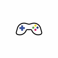 Joystick sign vector  icon. Video game symbol illustration