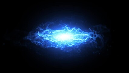 Wall Mural - shockwave fluid particles background loop/ 4k animation of an abstract space shockwave particles exp
