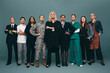© Jacob Lund - Professional women looking at the camera in a studio