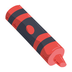 Canvas Print - red crayon school supply