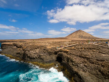 Volcanic Beach Landscapes In Sal Island Cape Verde - Buracona Sal Cabo Verde