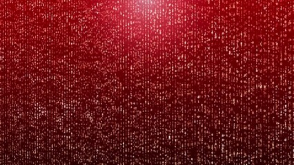 Wall Mural - red binary background. computer digits. digital data numeric background