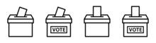 Ballot Vote Box Icon Vector Illustration