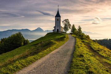 A famous old rustical church is a place for pilgrimage.