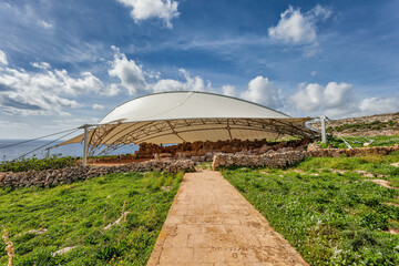 Wall Mural - Magalithis site in Mnajdra and Hagar Quim on Malta