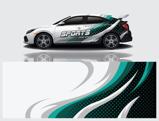 Wall Mural - wrap car design template