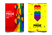 Happy Pride Day Social Media Post Template Design