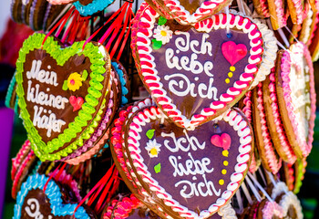 Wall Mural - typical ginger bread heart