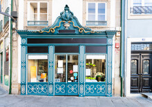 Portugal, Porto, Ornate Store Window In Old Town