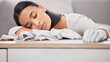 © Jade M/peopleimages.com - Chores can also cure insomnia. Shot of a young woman sleeping at home.