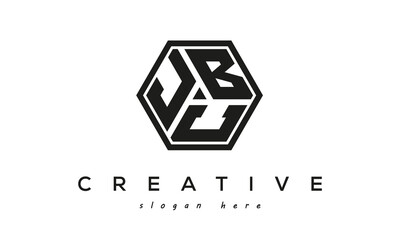 Wall Mural - JBC creative polygon three letter logo design