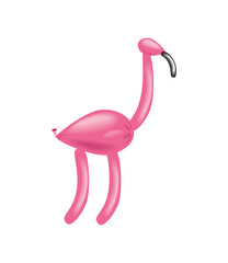 Canvas Print - flamingo balloon animal